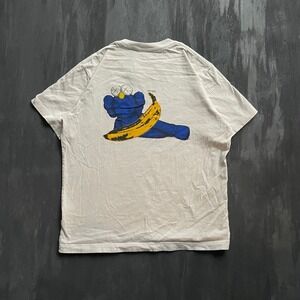 KAWS‎ Andy Warhol T-Shirt Mens S White Banana Uniqlo UT